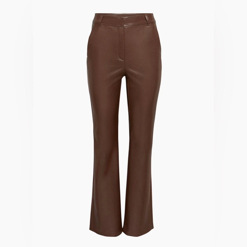 Aritzia Publish Leather Pant - Brown (sold out online)